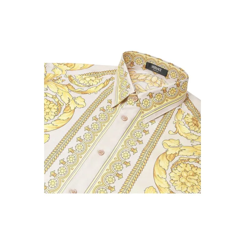 VERSACE Shirts Men Yellow-4