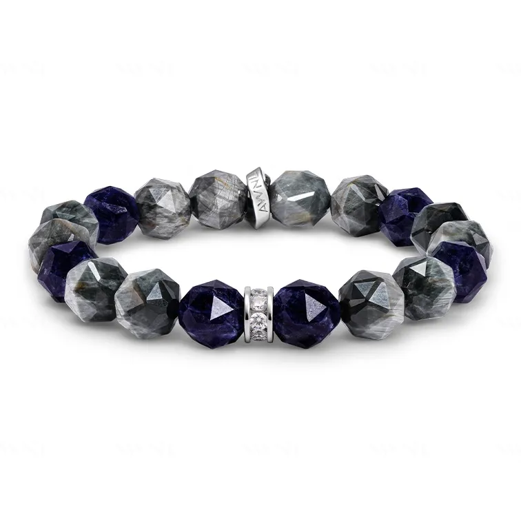 AWNL Hawk's Eye Stone Bracelets Men's-0