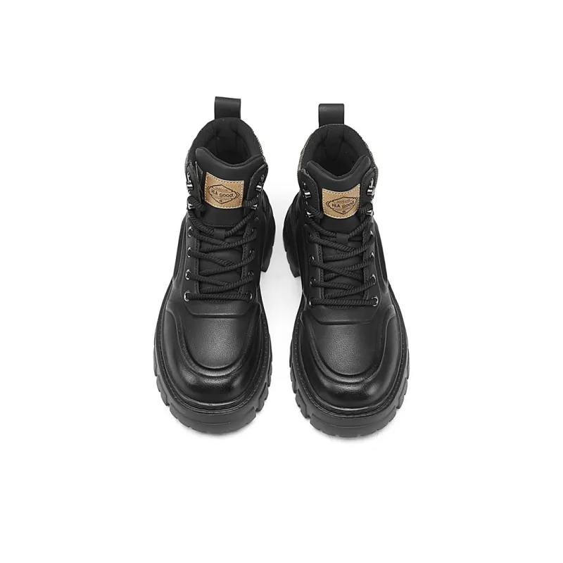 HLA Martin Boots Men Black/Khaki/Earth Yellow-2