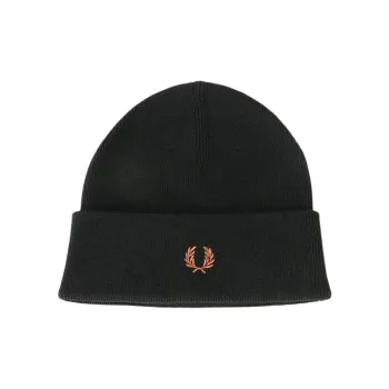 FRED PERRY Embroidered logo Beanie Hat