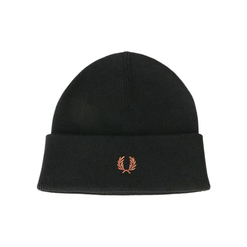 FRED PERRY Embroidered logo Beanie Hat-0