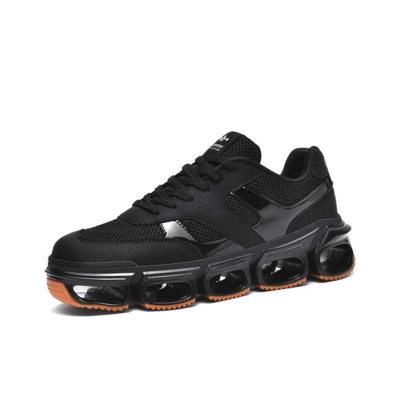 Comanier Cushioned Slip Resistant Breathable Height Increasing Low Top Casual Shoes Men's-1