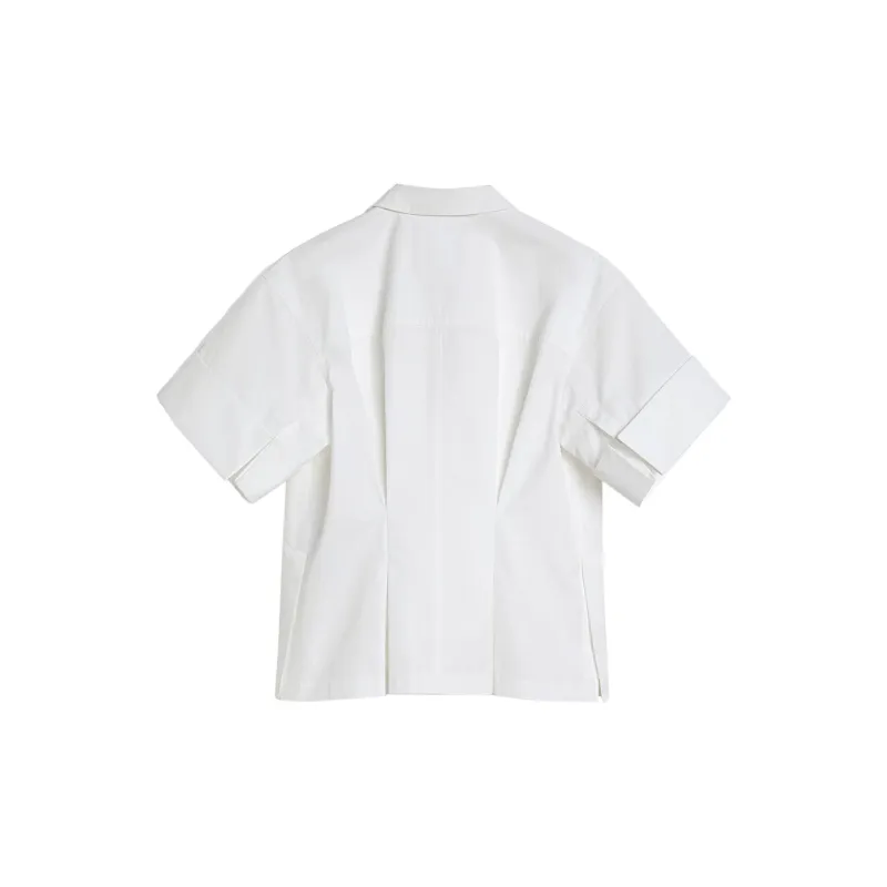 JIL SANDER Short Sleeved Poplin Shirt-1