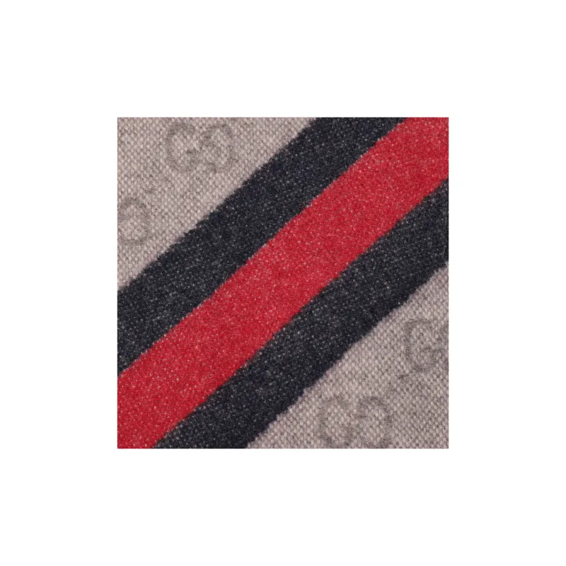 GUCCI Knit Scarves Women's Dark Gray-2