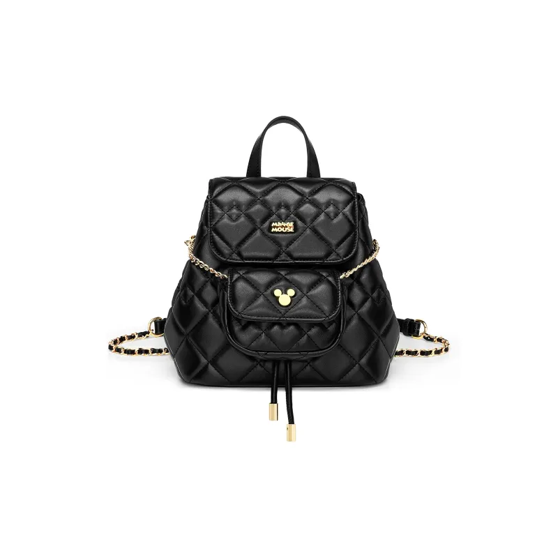 MESUCA Disney, Collaboration Disney Collection PU Backpack Regular Women's Black/White/Denim Blue-1