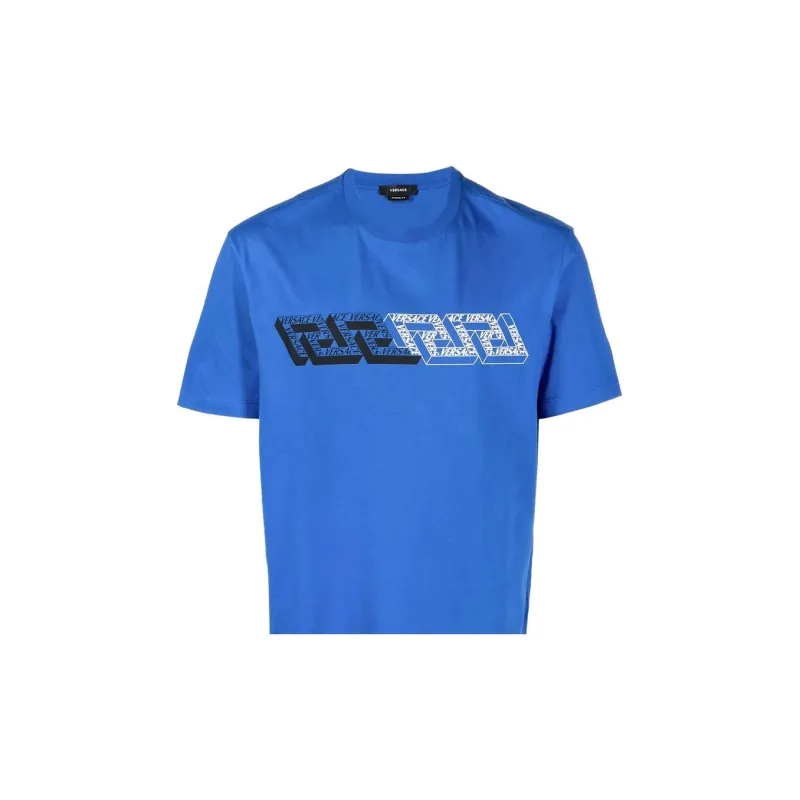 VERSACE T Shirts Men Blue-4