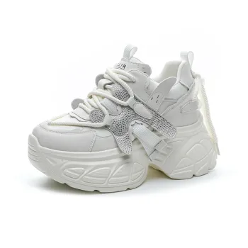 The Mystery Of Glamour Height Increasing Low Top Chunky Sneakers Women's