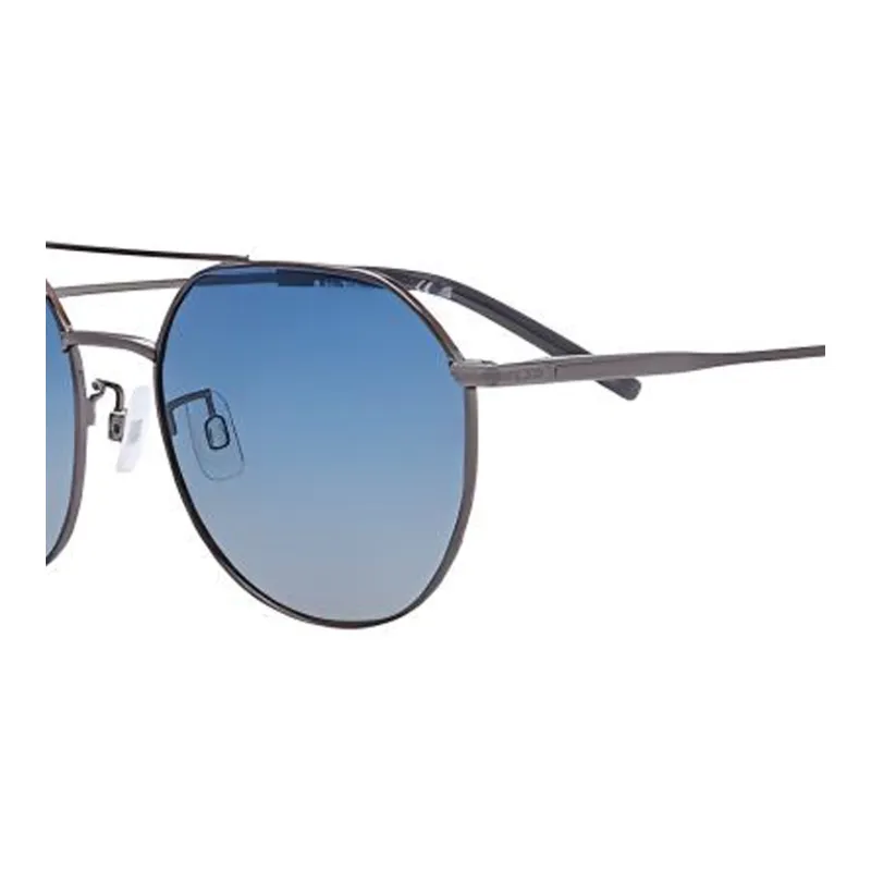 NAUTICA Metal Aviator Sunglasses Men's Silver-1