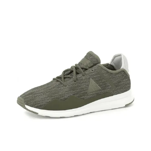 Le Coq Sportif Non slip Lightweight Low Top Tennis Shoes Men's Dark Green