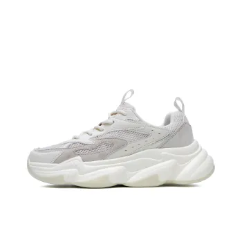 JEEP SPIRIT Abrasion Resistant, Breathable, Lightweight, Height Increasing Low Top Chunky Sneakers Men's White