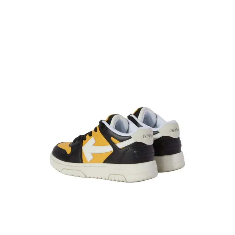 OFF WHITE Out Of Office Low Top Kids' Skateboarding Shoes Yellow Kids'-4