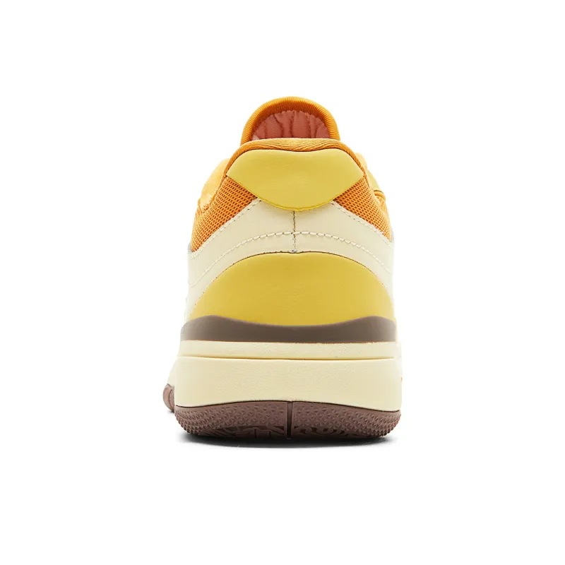 PEAK Vintage Basketball Shoes Men Low Top Persian Yellow-4