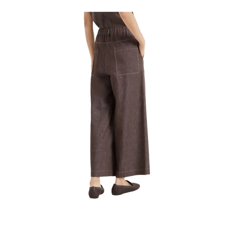 Brunello Cucinelli Pleated Wide Leg Pants-3