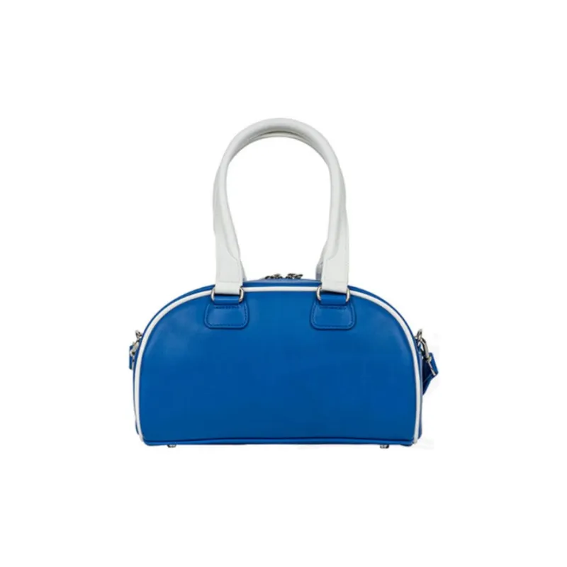 FILA Polyurethane Bowling Bag Shoulder Bag Crossbody Bag Handbag Regular Unisex Blue-4