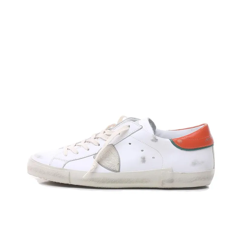 PHILIPPE MODEL Slip Resistant Low Top Skateboard Shoes Men's White-0
