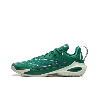 LiNing Flash Strike 11 Anti Slip And Wear Resistant Coverage Low Top Basketball Shoes Men's Green