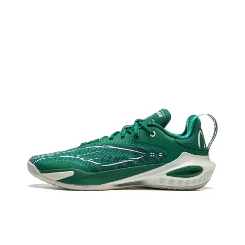 LiNing Flash Strike 11 Anti Slip And Wear Resistant Coverage Low Top Basketball Shoes Men's Green