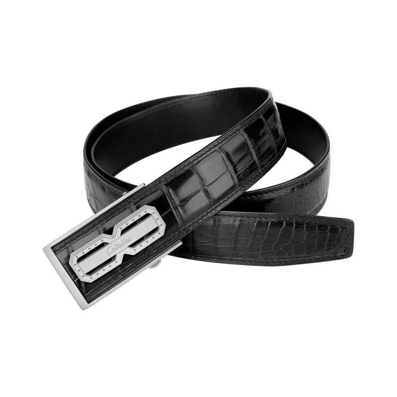 CATELLES Patchwork Free Crocodile Leather Leather Belts Men's 3.5cm/3.8cm-3