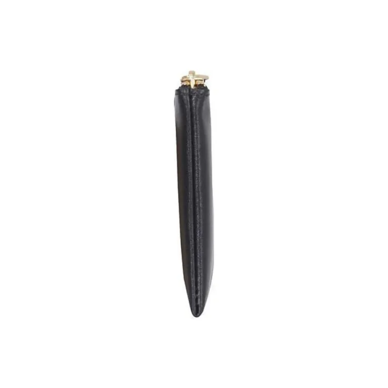 CDG Cow Leather Wallet Regular Women's Black-1