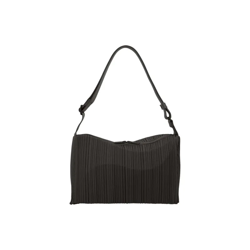 PLEATS PLEASE ISSEY MIYAKE Polyester Handbag Shoulder Bag Women's Black-0