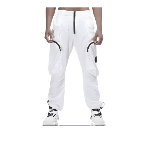 NORVINCY Western Outdoor Trendy Elastic Waistband Cargo Pants Unisex