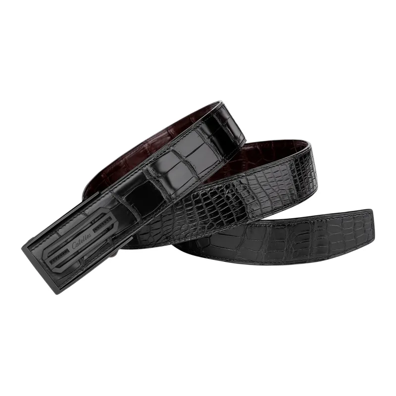 CATELLES Double Sided Crocodile Leather Leather Belts Men's 3.5cm/3.8cm-8