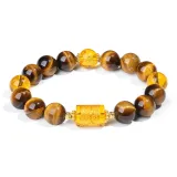 Three-Face Great Lord-Fortune Crystal Beaded Bracelet