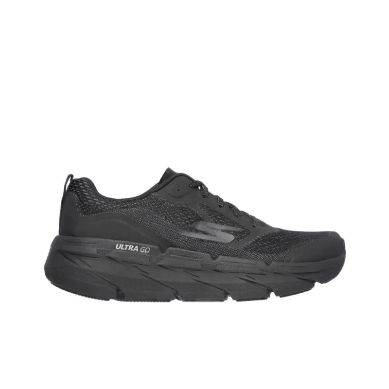 Skechers Max Cushioning Durable Breathable Low-Top Casual Running Shoes Men's Black Extra Wide Fit-1