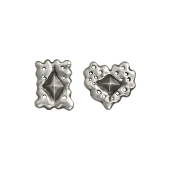 QUANDO S925 Silver Stud Earrings Unisex