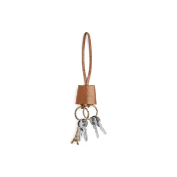Balenciaga Lambskin Keychains Women's Camel