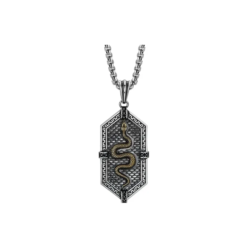 MYSH 925 Sterling Silver Necklaces Men's-0