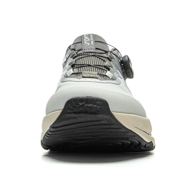 LiNing Cushioning Anti Slip Wear Resistant Breathable Support Rebound Low Top Casual Shoes Unisex Gray-4