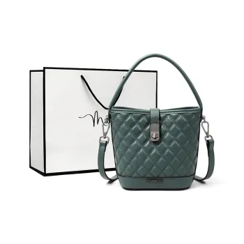 MILLIE'S Cow Leather Shoulder Bag Crossbody Bag Handbags Regular Women's Misty Blue