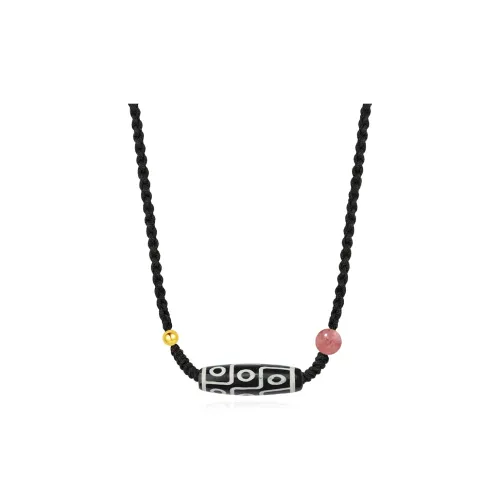 Master Kim Agate Handmade Braided String Necklace Unisex
