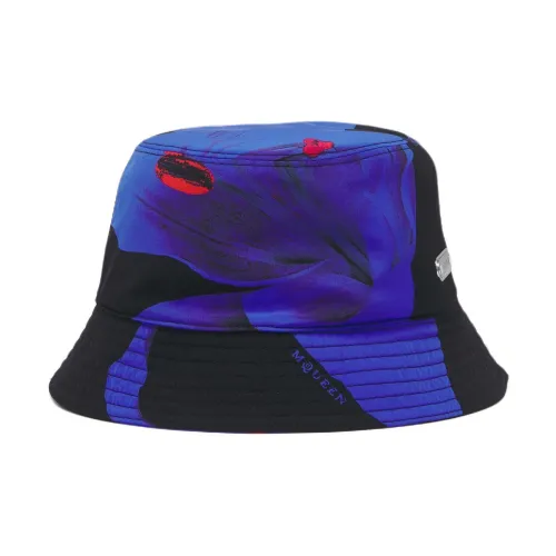 Alexander McQueen Nylon Bucket Hats Men's Blue