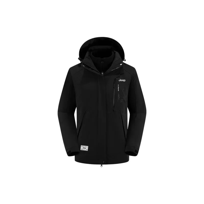 Jeep Outdoor Hiking Windproof Thermal Windbreaker Jacket Unisex-3
