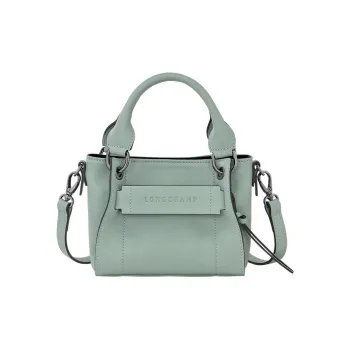 LONGCHAMP 3D Calfskin Shoulder Bag Crossbody Bag Handbag Extra Small Women's Green