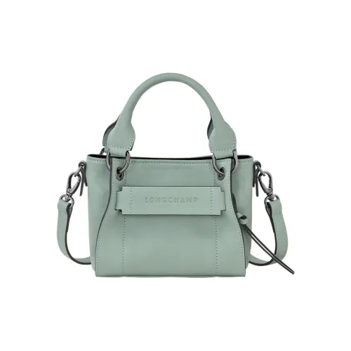 LONGCHAMP 3D Calfskin Shoulder Bag Crossbody Bag Handbag Extra Small Women's Green
