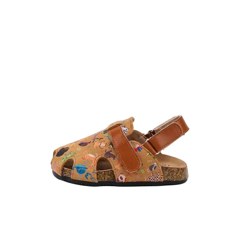 QINUOSHU Slip Resistant And Breathable Low Top Children's Sandals Yellow Children Aged 3 7 Years Old-0