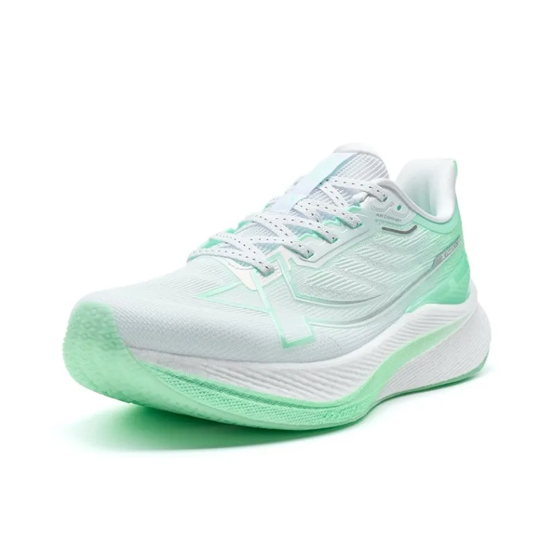 XTEP 2000km 3.0 Running Shoes Women's Low Top New White/Light Neon Turquoise-2