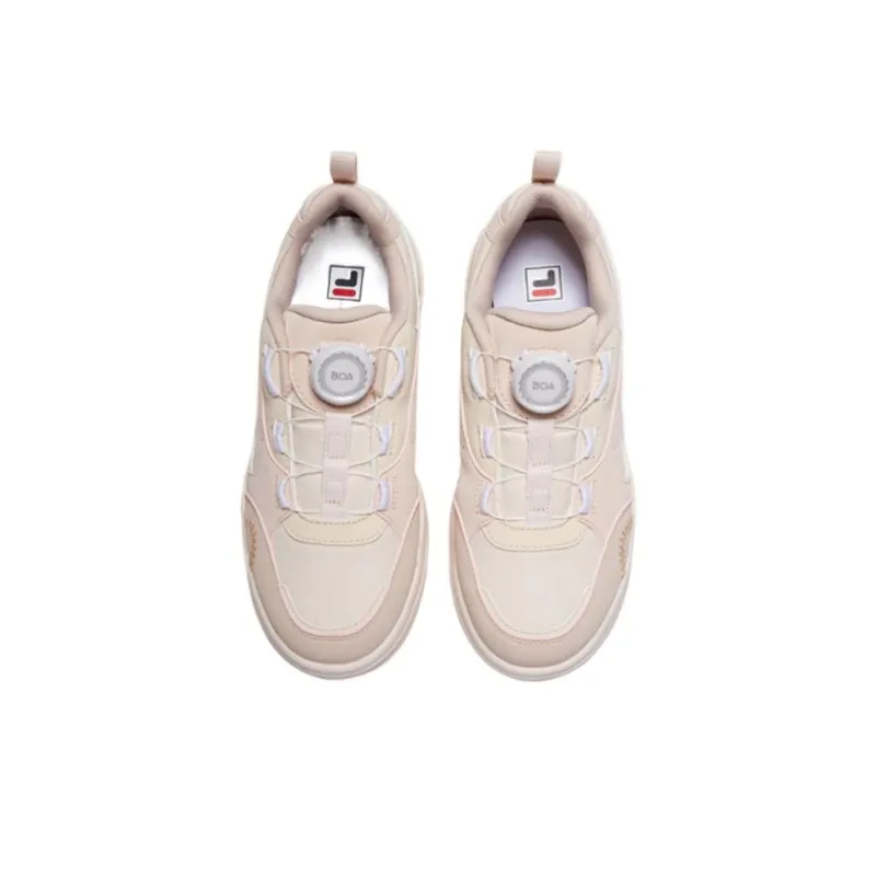 FILA KIDS Slip Resistant Cushioning Abrasion Resistant Low Top Kids' Skateboarding Shoes Nude/Jet White Kids'-3
