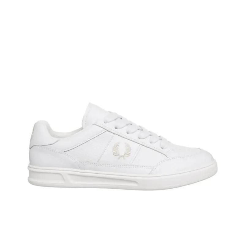 FRED PERRY SAPATILHAS Abrasion Resistant Low Top Skateboard Shoes Men's White-2
