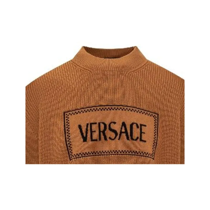 VERSACE Sweaters Men Brown-3