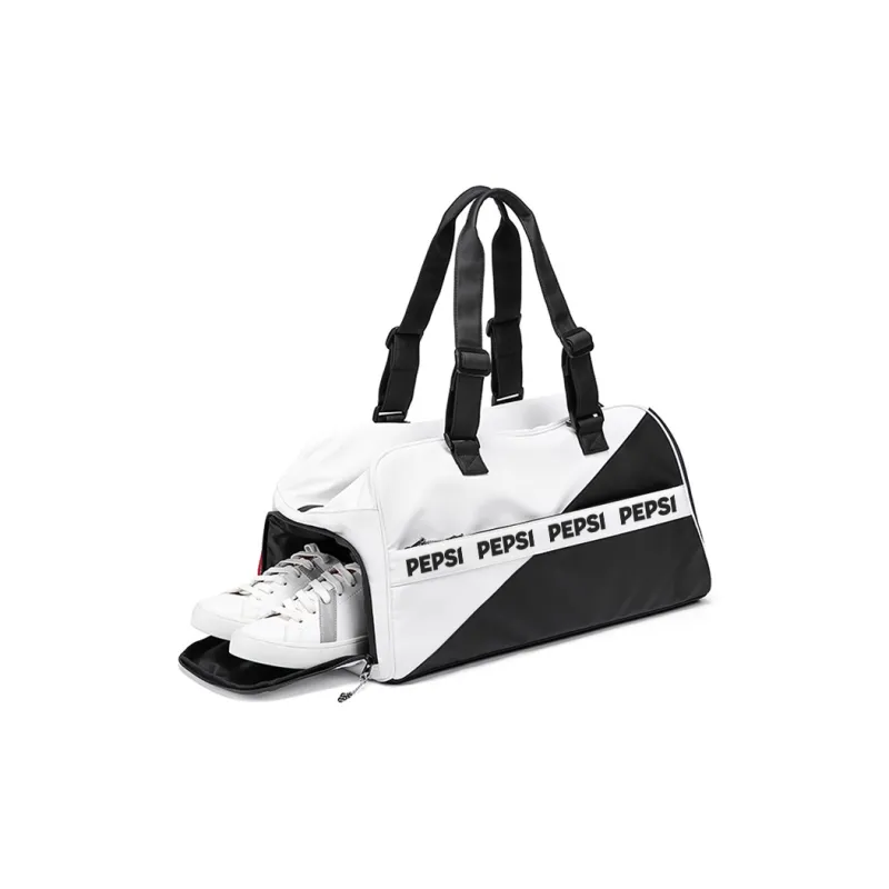 Pepsi Water-Repellent Membrana Dermalis Gym Bag Luggage Bag Handbag Travel Bag Regular Unisex Black-5