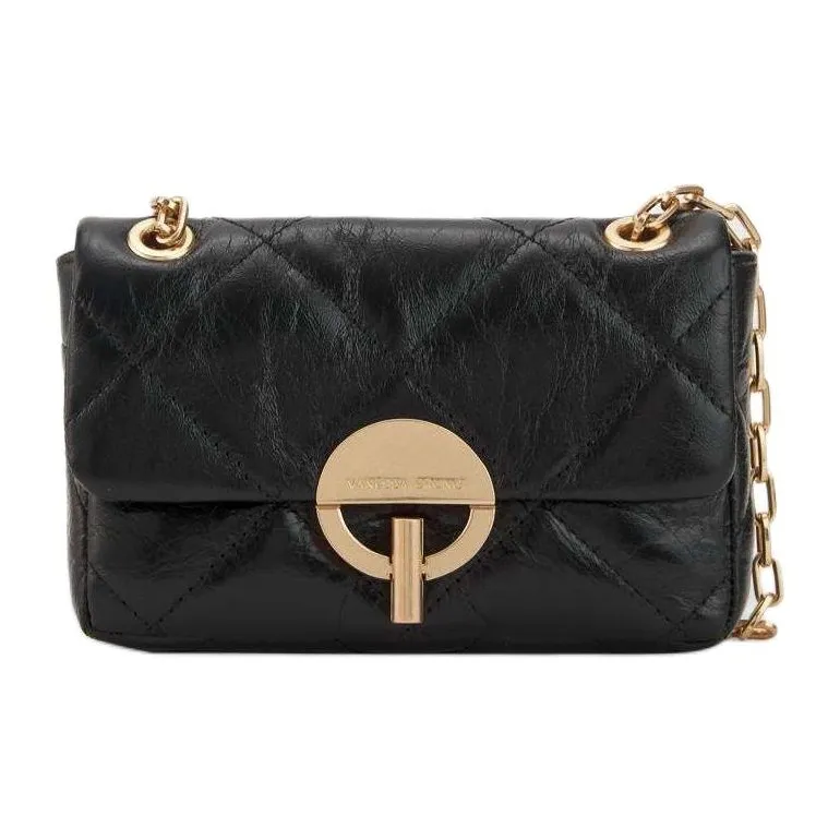 Vanessa Bruno Leather Crossbody Bag, Shoulder Bag Women's Black-0