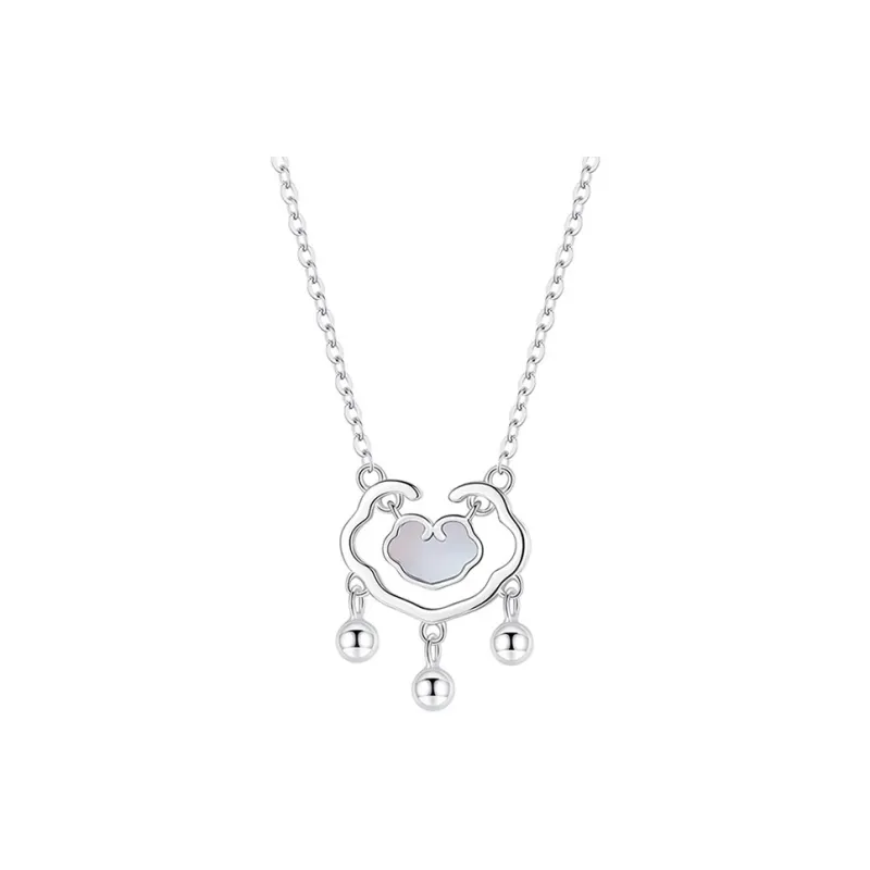 CHINA GOLD S925 Silver, White Shell Necklaces Women's-0