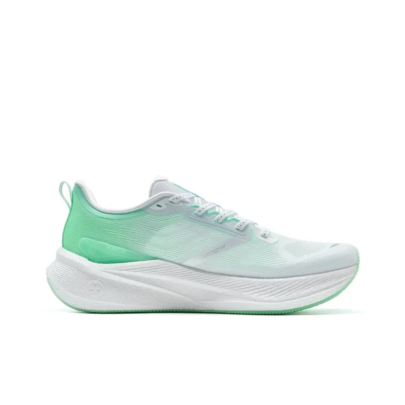 XTEP 2000km 3.0 Running Shoes Women's Low Top New White/Light Neon Turquoise-1