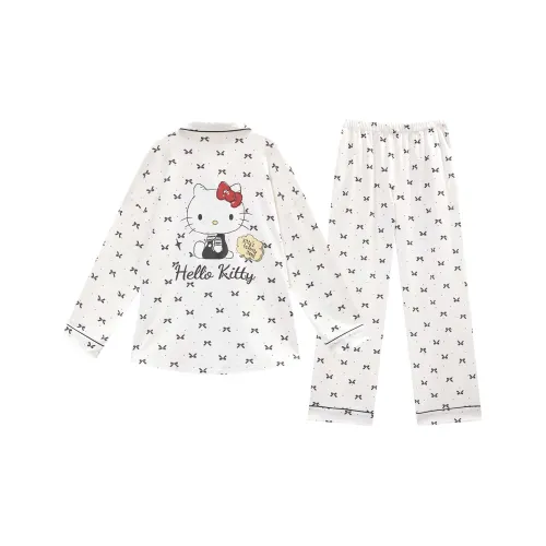 GUKOO x Hello Kitty Pajama Set Women's Smoke White