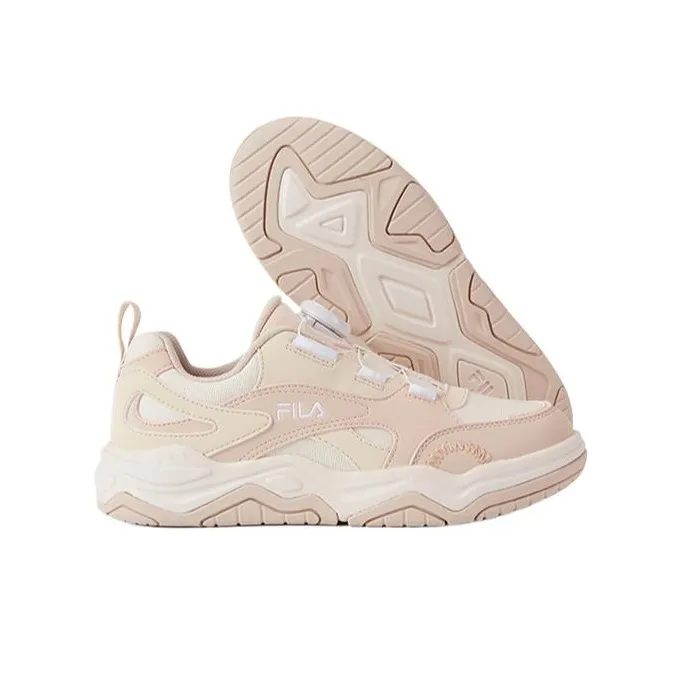 FILA KIDS Slip Resistant Cushioning Abrasion Resistant Low Top Kids' Skateboarding Shoes Nude/Jet White Kids'-2
