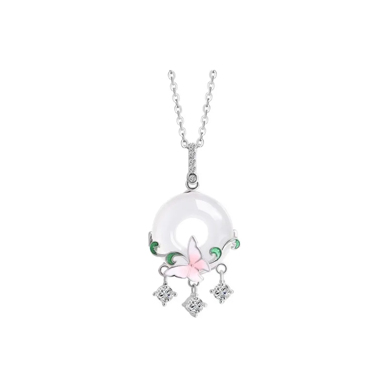 CHINA GOLD Chalcedony Necklaces Women's-0